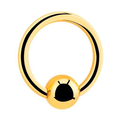 Ball Closure Ring Verguld chirurgisch staal 316L Piercingringen