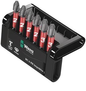 Wera Mini-Check Impaktor 1 05057691001 Bitset 6-delig Kruiskop Phillips Impactor technologie