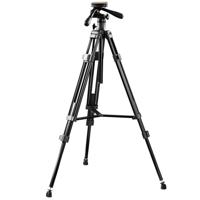 Walimex VT-2210 Tripod 1/4 inch Werkhoogte: 78 - 188 cm Zwart Incl. tas
