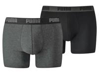2-pack basis boxershorts puma darkgrey/ black