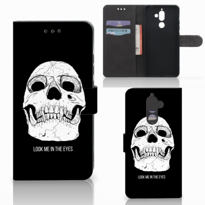 Telefoonhoesje met Naam Nokia 7 Plus Skull Eyes Telefoonhoesje met Naam Nokia 7 Plus Skull Eyes