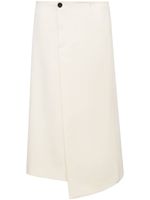 Proenza Schouler jupe portefeuille Twill Suiting en laine - Blanc - thumbnail