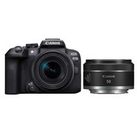 Canon EOS R10 systeemcamera Zwart + RF-S 18-150mm f/3.5-6.3 IS STM + RF 50mm f/1.8 STM - thumbnail