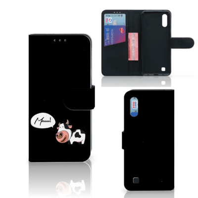 Samsung Galaxy M10 Leuk Hoesje Cow Samsung Galaxy M10 Leuk Hoesje Cow