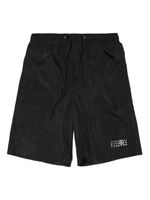 MM6 Maison Margiela Kids short de bain à motif signature - Noir