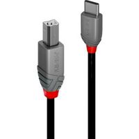 Lindy 36943 USB-kabel 3 m USB 2.0 USB C USB B Zwart - thumbnail