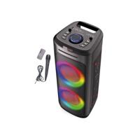 INOVALLEY MS06-CD-XXL verlichte luidspreker met cd-speler, Bluetooth 5.0-1000 W, karaoke-functie