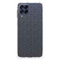 Samsung Galaxy M53 Doorzichtige Silicone Hoesje Stripes Dots - thumbnail