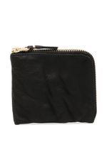 Comme Des Garçons Wallet portefeuille en cuir à fermeture zippée - Noir - thumbnail