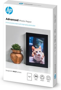 HP Advanced Photo Paper, glanzend, 100 vel, 10 x 15 cm zonder rand