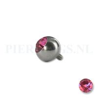 Dermal balletje 1.2 mm roze 5 mm