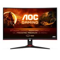 AOC Gaming C27G2ZE - 27 inch FHD gebogen monitor, 240 Hz, 0,5 m, FreeSync Premium (1920x1080, HDMI, DisplayPort) zwart/rood