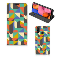 Samsung Galaxy A20s Hoesje met Magneet Funky Retro - thumbnail