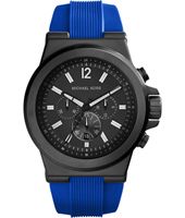 Horlogeband Michael Kors MK8357 Silicoon Blauw 28mm