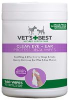 VETS BEST CLEAN EAR / EYE WIPES HOND 160 ST - thumbnail