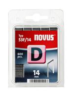 Novus Office Klemnietjes type 53 F 600 stuk(s) 105100100 Afm. (l x b x h) 14 x 11.3 x 14 mm