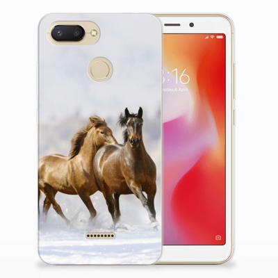Xiaomi Redmi 6 TPU Hoesje Paarden