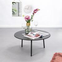 Kave Home Salontafel Mathis 70cm - Zwart - Rond - thumbnail