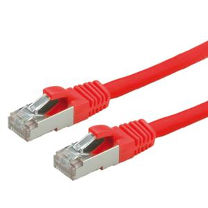 VALUE Patchkabel Cat.6 (Class E) S/FTP (PiMF), LS0H, rood, 1,5 m