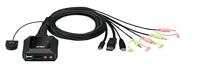 ATEN 2-poorts USB-C DisplayPort hybride kabel KVM-switch
