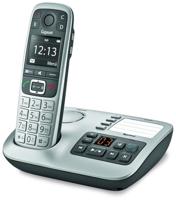Gigaset E560A draadloze DECT-telefoon (met antwoordapparaat, een universele handset met kleurendisplay, extra grote toetsen en 4 SOS-toetsen) platina