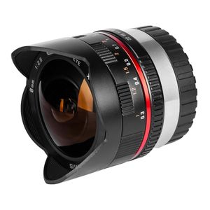 Samyang 8mm f/2.8 UMC fisheye II Canon EF-M-mount objectief Zwart