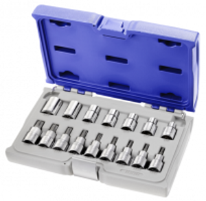 Expert by Facom doppen en Torx® schroevendraaierdoppenset 1/2" | 16-delig | in koffer | E032907 - E032907