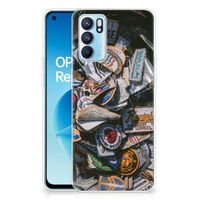 OPPO Reno 6 5G Siliconen Hoesje met foto Badges