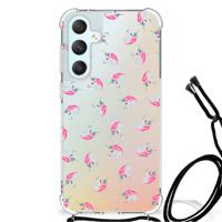 Doorzichtige Silicone Hoesje voor Samsung Galaxy S23 FE Unicorns - thumbnail