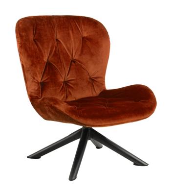 Bendt Fauteuil 'Olle' Velvet, kleur Copper