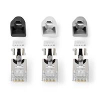 Nedis RJ45-Connector | RJ45 Pass Through | 10 Stuks | Grijs / Wit / Zwart | 1 stuks - CCBW89390GY - CCBW89390GY - thumbnail