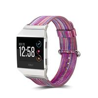 By Qubix - Compatible met Fitbit Ionic TPU bandje - Fuschia/Paars - Compatible fitbit bandje