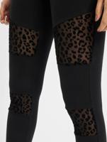 Urban Classics / Legging Ladies Flock Lace Inset in zwart