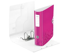 Leitz Ordner 1106 Active WOW DIN A4 Rugbreedte: 82 mm Roze (metallic) 2 beugels 1106-00-23