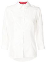 Carolina Herrera chemise à manches trois quarts - Blanc