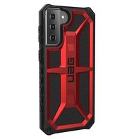 UAG Monarch Samsung Galaxy S21+ 5G Hybrid Case - Karmozijnrood / Zwart - thumbnail