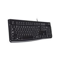 Logitech K120 Bedraad Toetsenbord voor Windows, USB Plug-and-Play, Volledig Formaat, Morsbestendig, Gebogen Spatiebalk, Compatibel met PC, Laptop, Belgisch AZERTY indeling - Zwart