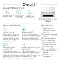 HP ScanJet Enterprise Flow 5000 s5 Documentscanner 216 x 3100 mm 600 x 600 dpi USB 3.0 - thumbnail