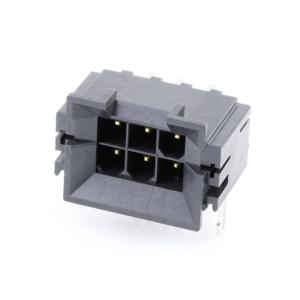 Molex 438100013 Male behuizing (board) Totaal aantal polen: 6 Inhoud: 1 stuk(s) Tray