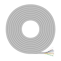 AISENS - A135-0750 - netwerkkabel RJ45 Cat.6 UTP Rigido AWG23 CCA (A-legering), grijs, 305M