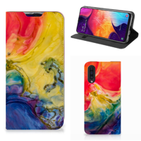Bookcase Samsung Galaxy A50 Watercolor Dark