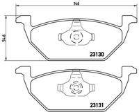 Remmenset, remschijf BREMBO, Remschijftype: Binnen geventileerd, Inbouwplaats: Achteras: , u.a. für Seat, Audi, Skoda, VW