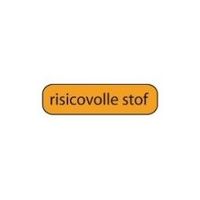 Strooketiket risicovolle stof 44 x 11mm