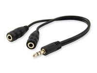 Equip Audio Splitter Y-kabel 2x Female -> Male