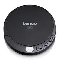 Lenco CD-010 draagbare CD-speler Walkman discman met hoofdtelefoon en micro USB-oplaadkabel, zwart