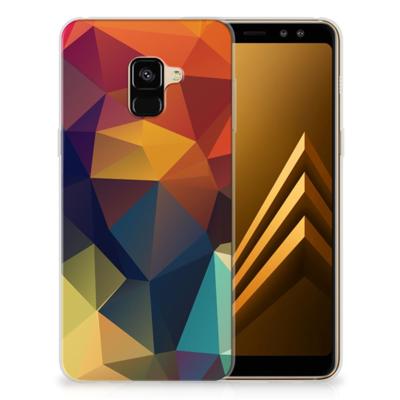 Samsung Galaxy A8 Plus (2018) TPU Hoesje Polygon Color