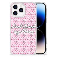 iPhone 14 Pro Anti Shock Case Flowers Pink DTMP