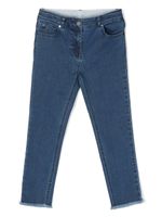 Stella McCartney Kids jean slim à taille mi-haute - Bleu