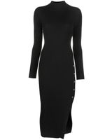 TWINSET robe nervurée à coupe mi-longue - Noir