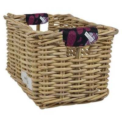 Rieten Fietsmand L Love 5 naturel